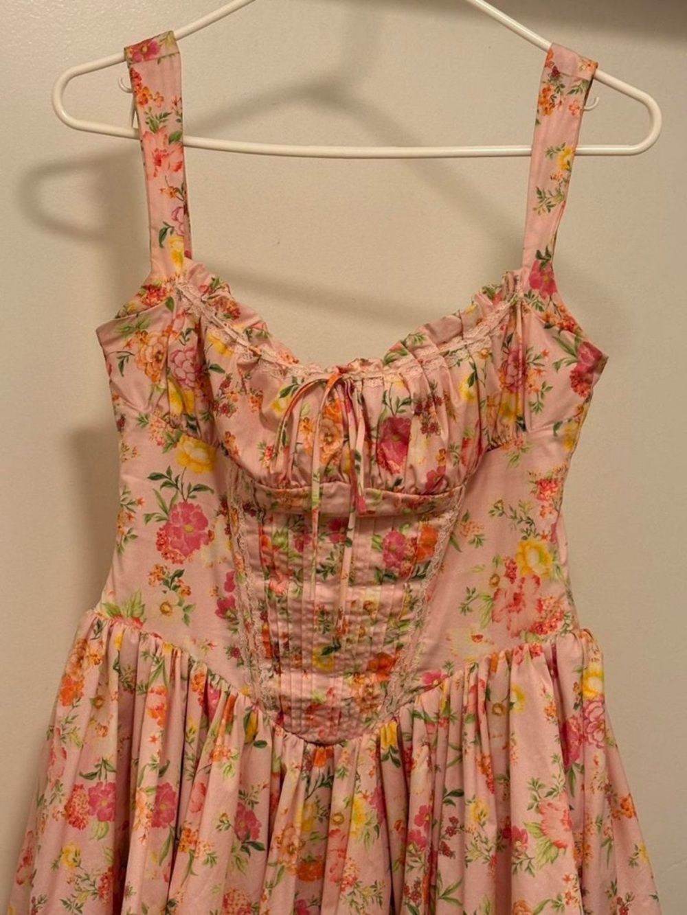 House of CB Pink Floral Ruffled Sundress for Girls - Picture 4 of 8